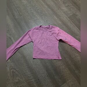Like new Lululemon Swiftly Tech Cropped Long Sleeve 2.0 Dahlia Mauve